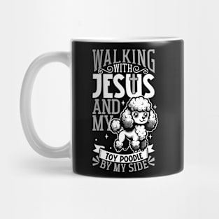 Jesus and dog - Toy Poodle Mug